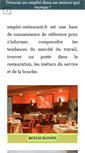 Mobile Screenshot of emploi-restaurant.fr